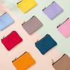 Bolsa de Algodón Liso de Lona DIY Pura con Cremallera Monedero para Monedas Llaves Bolsillo para Dinero Mujer Hombre de Mano Monedero Billetera Pequeña Niño