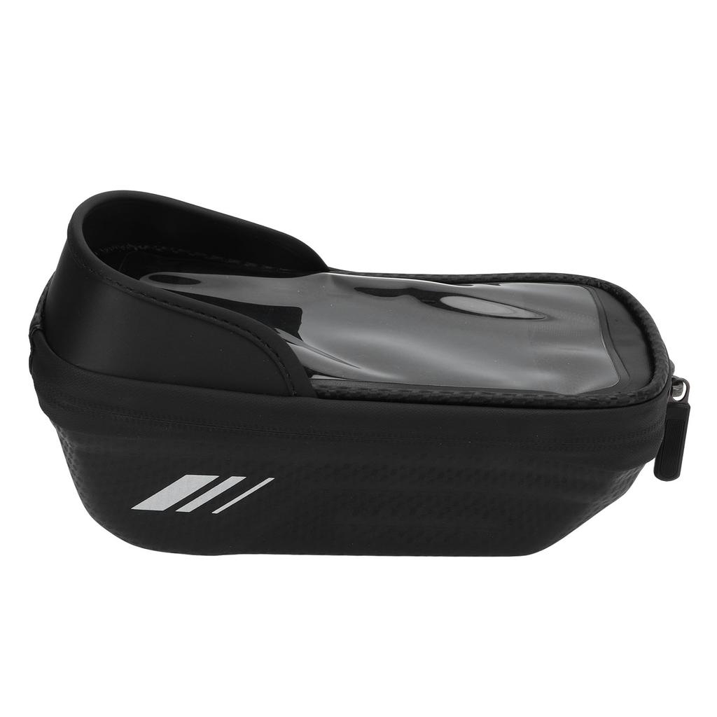 Fahrradhandytasche EVA TPU Langlebig Sonnenblende Wasserdichter Reißverschluss Sensibler Touchscreen Fahrradhandyhalter