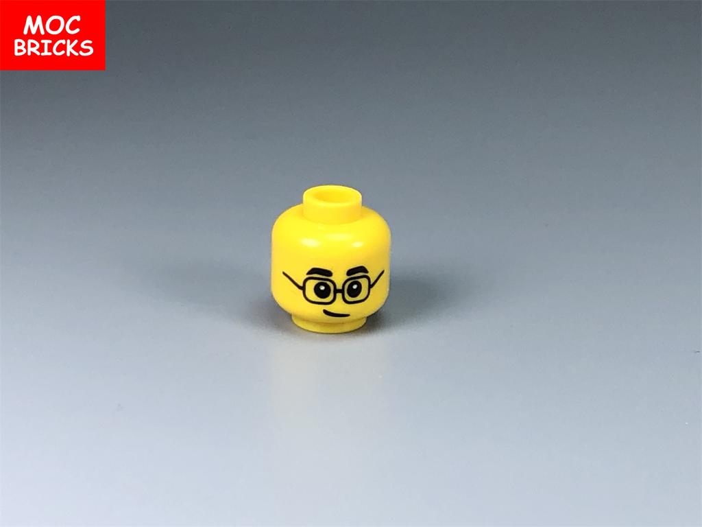 10pcs MOC Bricks Male and Female Figure Head Face Expression DIY Mini Dolls Model Building Blocks Educational Toys