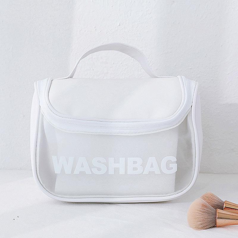 Travel Makeup Bag - High-End Waterproof, Multi-functional, Large Capacity, Transparent with Logo Print