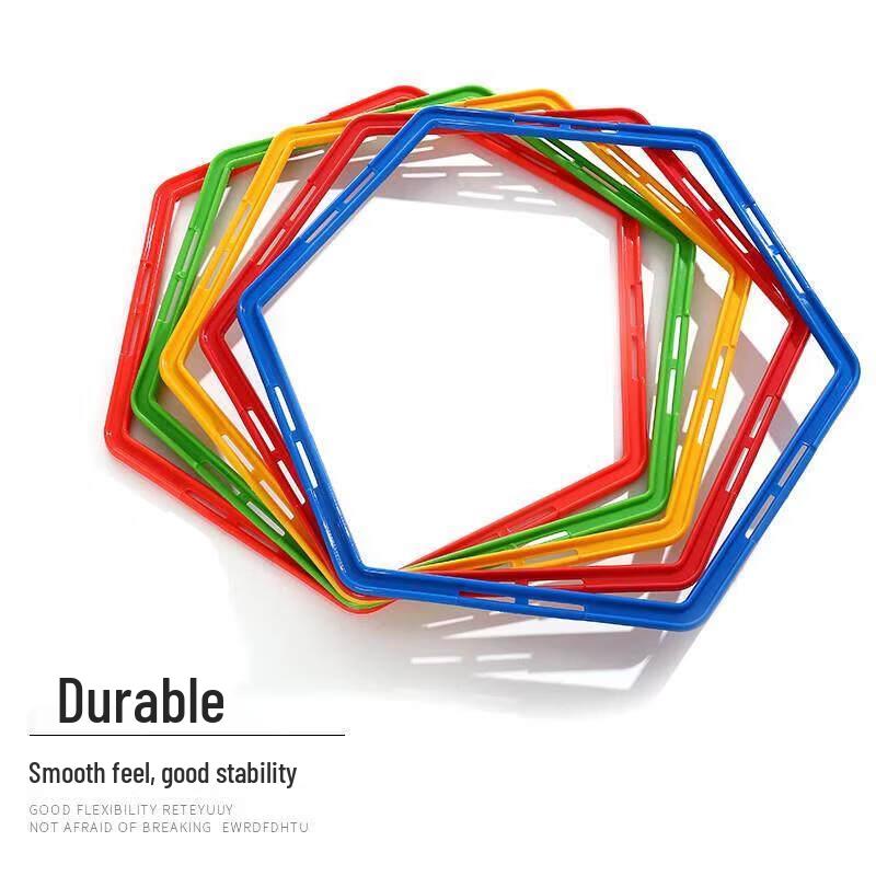 Thickened 60cm Agility Training Rings (5-Pack)