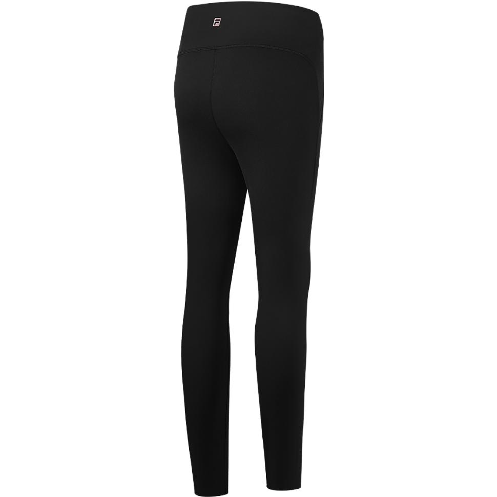 FILA 2023 Summer New Basic Solid Color Knitted Leggings Women leggings Black A11W321617F-BK