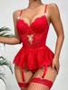 European & American Lace Embroidered Lingerie Set: Sexy Valentine's Day Temptation