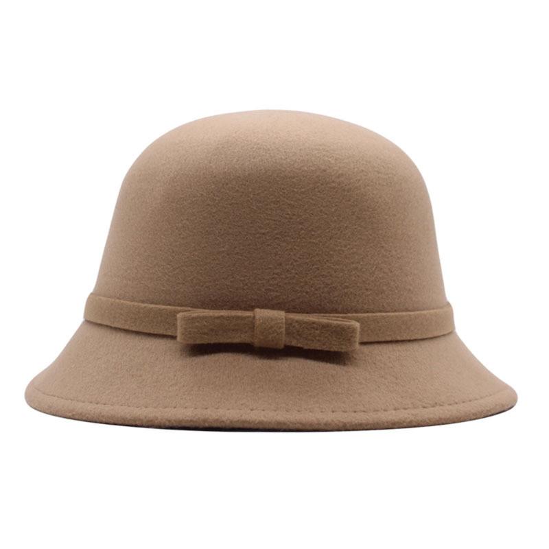 Kid And Adult Wool Felt Bowler Hat With Sun Protection For Spring And Autumn