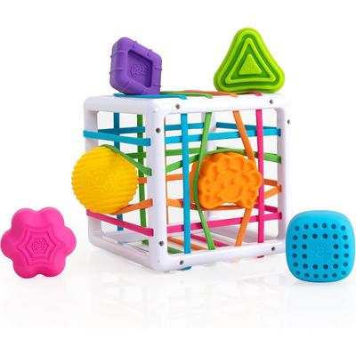 Fat Brain Toys InnyBin Baby Toy Finger Dexterity Rubber Box 10 Months FA251-1