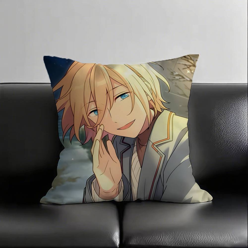 1pc Eichi Tenshouin Pillow Case Fashion Square Pillowcase Bedroom Sofa Room Ins Decoration Leisure
