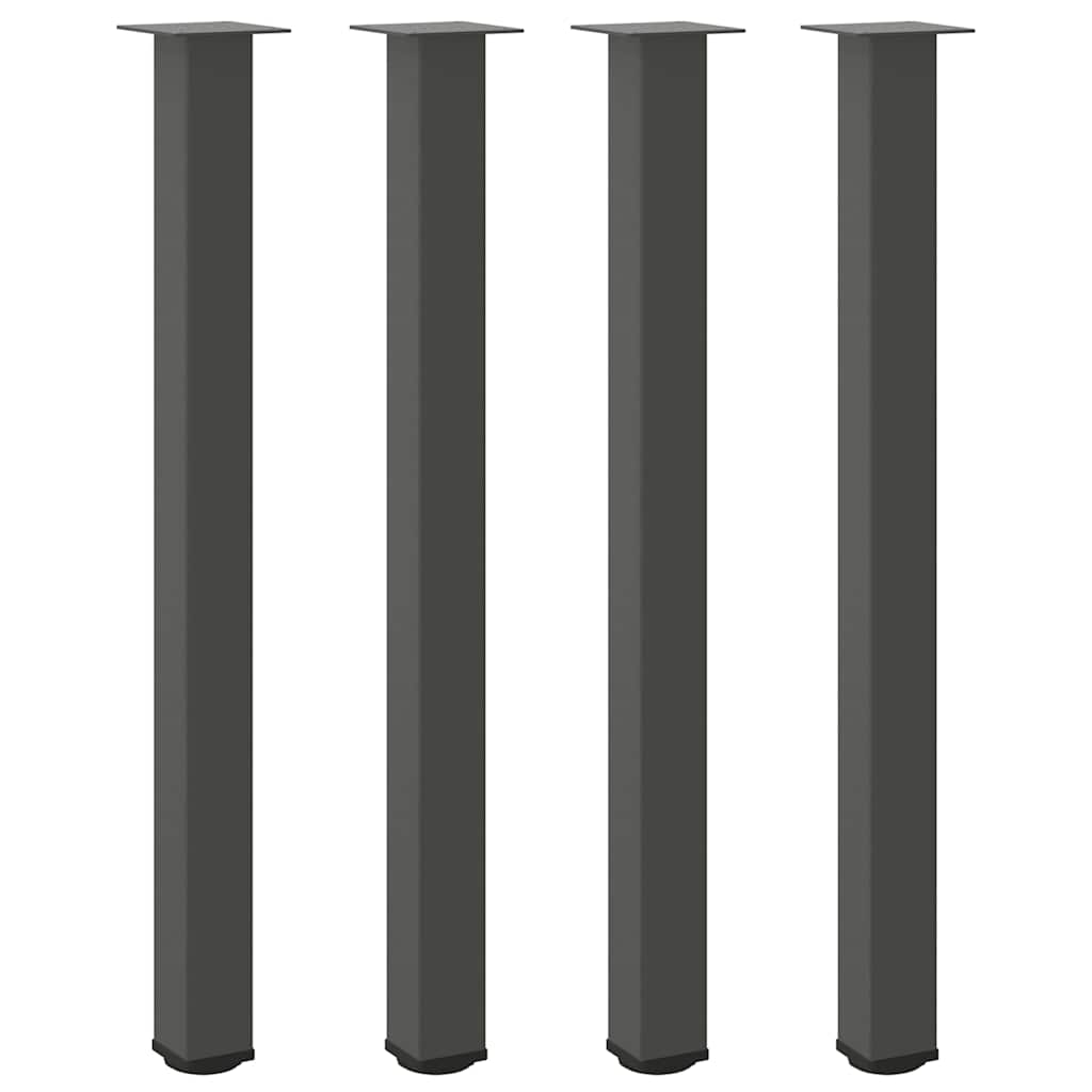 Nogi Do Stolika Kawowego, 4 Szt., Antracyt, 110-112 Cm, Stal