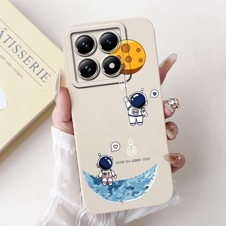 Cartoon Case For Xiaomi 14T Pro / 14T 5G Lens Protective Jelly Soft Silicone Cover For Xiaomi Mi14T 14TPro Phone Cases