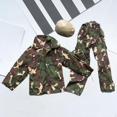 1/6 Scale Male Figure Doll Clothes Miniature Clothing Decoration Kids Gifts Jacket Pants with Hat