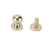 20set Brass Rivets Abrasion Resistance Imitation Gold Luggage Hardware Accessories for Craft Enthusiasts