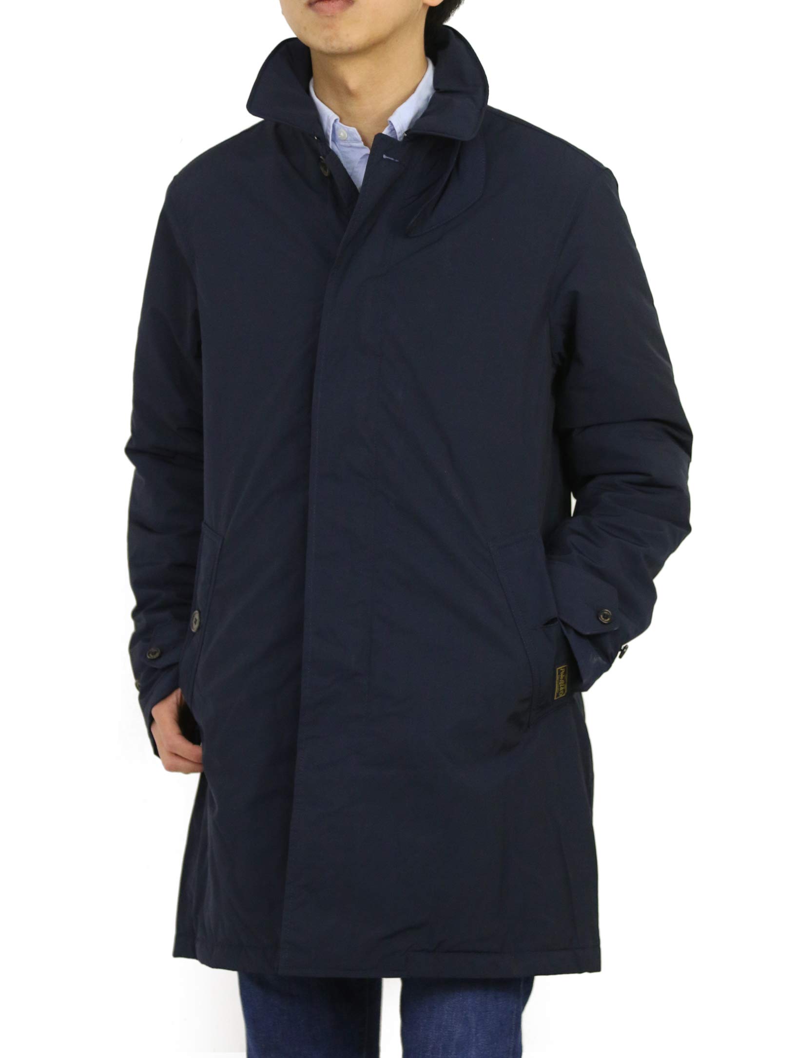 

POLO RALPH LAUREN Quilted Nylon Size M Men s Single-Breasted Coat, (Product Code 0101701)