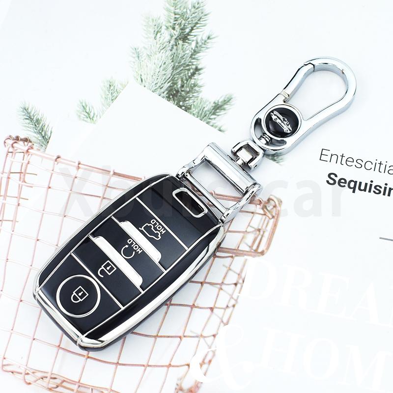 3/4 Buttons Shell For Kia Picanto Sportage RIO 3 Cerato 4 Soul K5 Ceed Optima Seltos Sorento TPU Car Key Case Cover Accessories