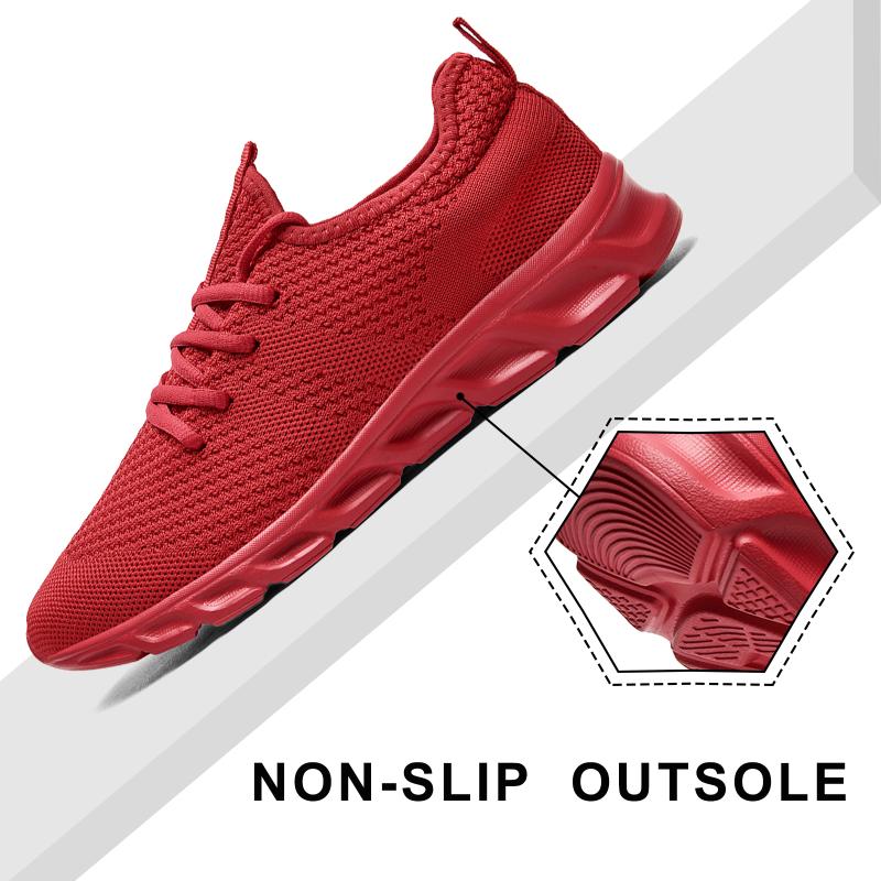 Fashion Fujeak Classic Comfort Sneakers for Men Plus Size Trendy Footwear Non-slip Running Shoes Ultralight Breathable Mesh Men's Shoes
