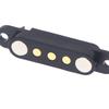 1 Stück DC 12V 3A Wasserdichter Magnetischer Pogo-Pin-Steckverbinder 3P 4P Pin Pogopin Männlich Weiblich Federbelastete DC-Strombuchse