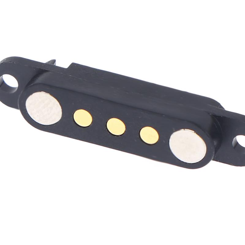 1 Pcs Dc 12V 3A Waterproof Magnetic Pogo Pin Connector 3P 4P Pin Pogopin Male Female Spring Loaded Dc Power Socket