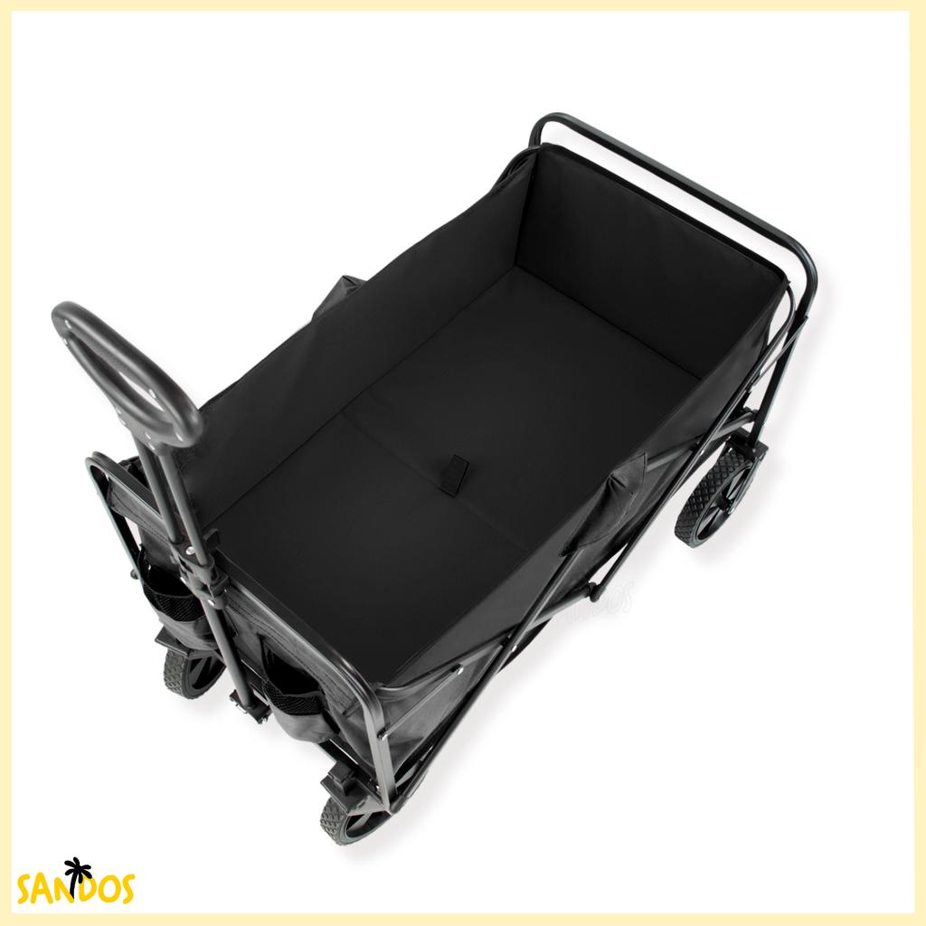 Sunshine beach stroller black foldable tourist beach trailer 100kg