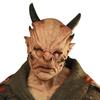Halloween Warcraft Demon Mask Scary Cosplay Headpiece With Horns Orc Costume Accessory