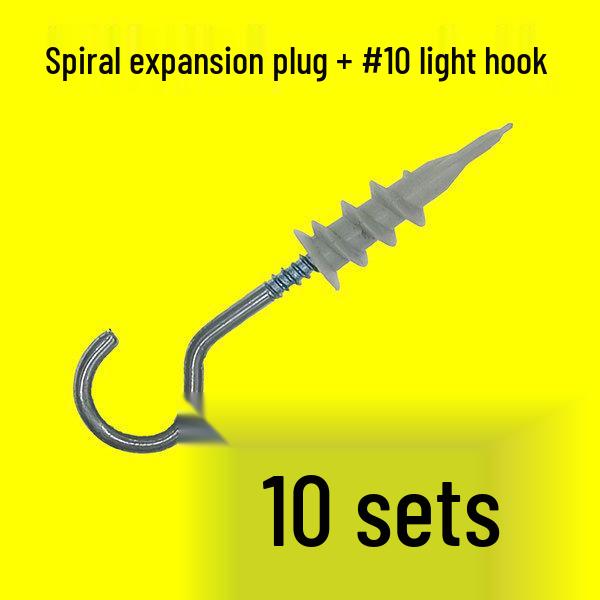 Nylon Spiral Wall Plug Screw Expansion Anchor for Plasterboard