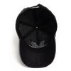 Großer M-Buchstabe 3D-Stickerei Baseballkappe Herren Vintage Weiches Oberteil PU-Lederbesatz Schirm Damenmütze Outdoor Freizeit Sonnenschutz Snapback