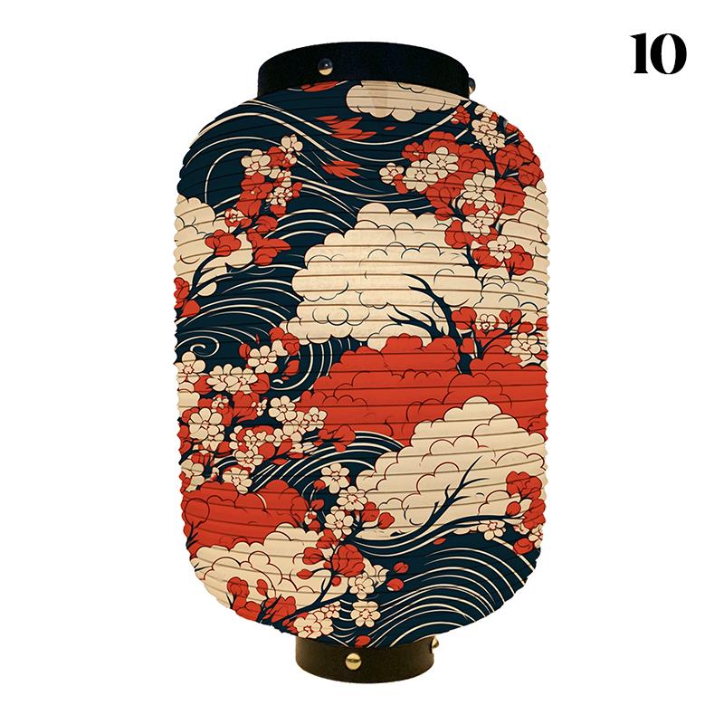 Luxury New Japanese Lanterns Classic Japan Wave Printed Pub Restaurant Hotel Decoration Festival New Year Party Hangings Lantern