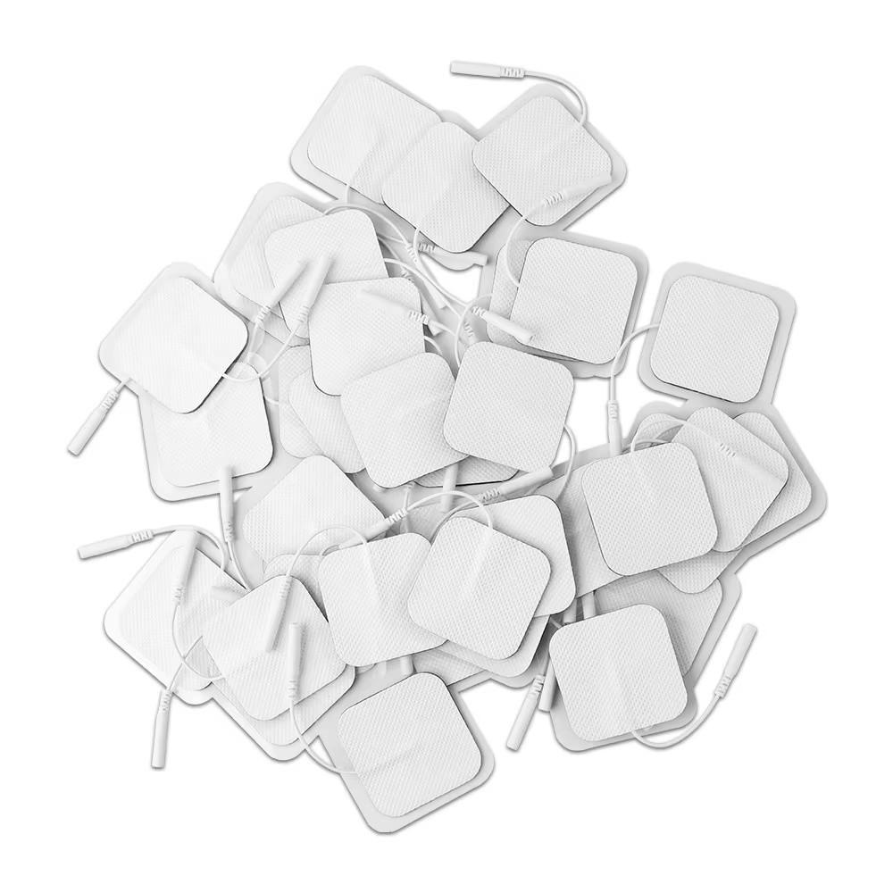 4 Pcs Pack 5x5cm Size TENS Unit Electrode Pads Self Adhesive Electrodes  For Muscle Stimulation