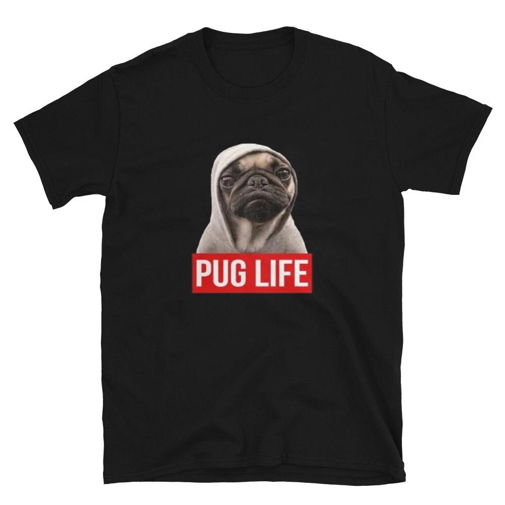 PUG LIFE Gangster PUG DOG Animal Funny Animal Shirt S