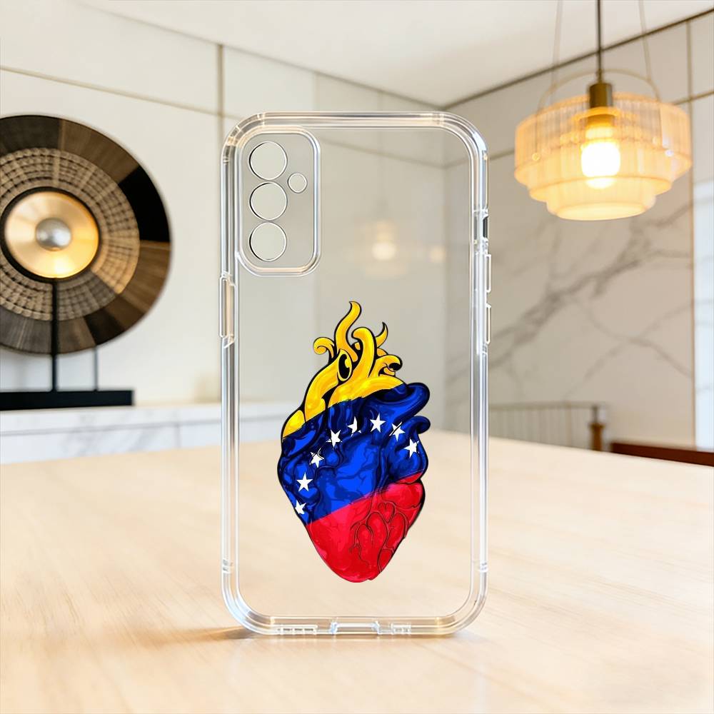 

Venezuela esthetic Art FLAG Phone Case For SamsungA10,12,20,21S,30,31,40,50,51,52,70,71 Transparent Cover Samsung a50 30s 50s