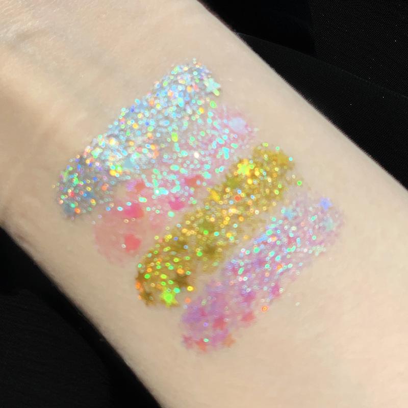 Pearlescent Eyeshadow Pallet Glitter Body Face Art Loose Sequins Diamond Jewels Rhinestones Makeup Waterproof Shimmer Party