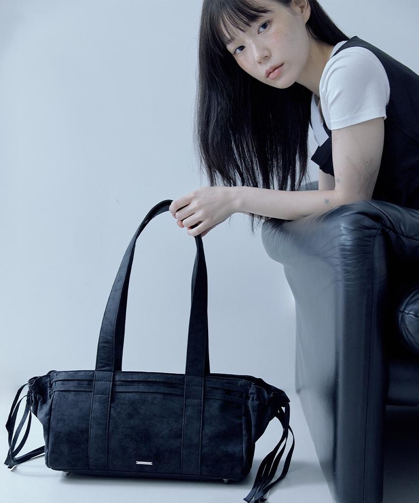 Miseki Seoul [Miseki Seoul X Kiho] String Square Shoulder Bag Black