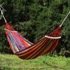 Leichte Campinghängematte Tragbare Outdoor-Reisehängematte mit Hartholz-Spreizstange