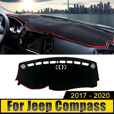 Pentru Jeep Compass 2017 2018 LHD Planșa de bord a mașinii Husa de soare Evitați tampoane de lumină Covoraș anti-UV Carcasă anti-alunecare Covoare