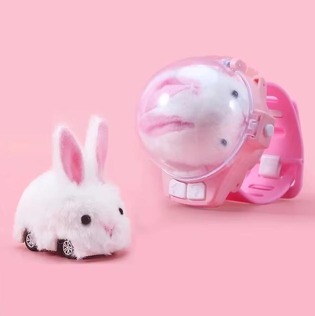 

2.4G Capibala Rabbit Dog Plush Watch Remote Control Car Mini Electric Car Children s Toy Racing Christmas Gift