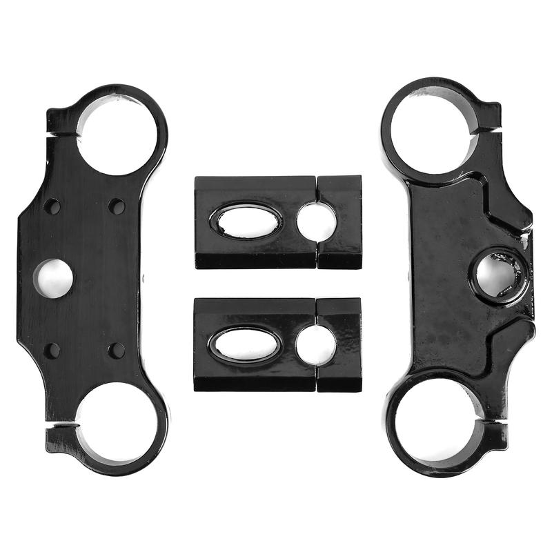 

Triple Tree Clamp High‑Quality Aluminium Alloy Easy To Use Triple Clamps Assembly Corrosion Man Home for Car Dirt Bike