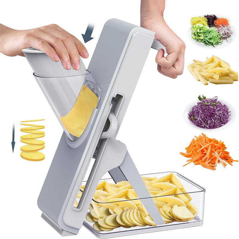Multifunction Vegetable Slicer Safe Mandoline Slicer For Kitchen Potato Onion Garlic Cucumber Slicer Food Chopper Kitchen Tool
