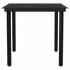 3 Piece Outdoor Dining Set Brown Poly Rattan Table & Chairs