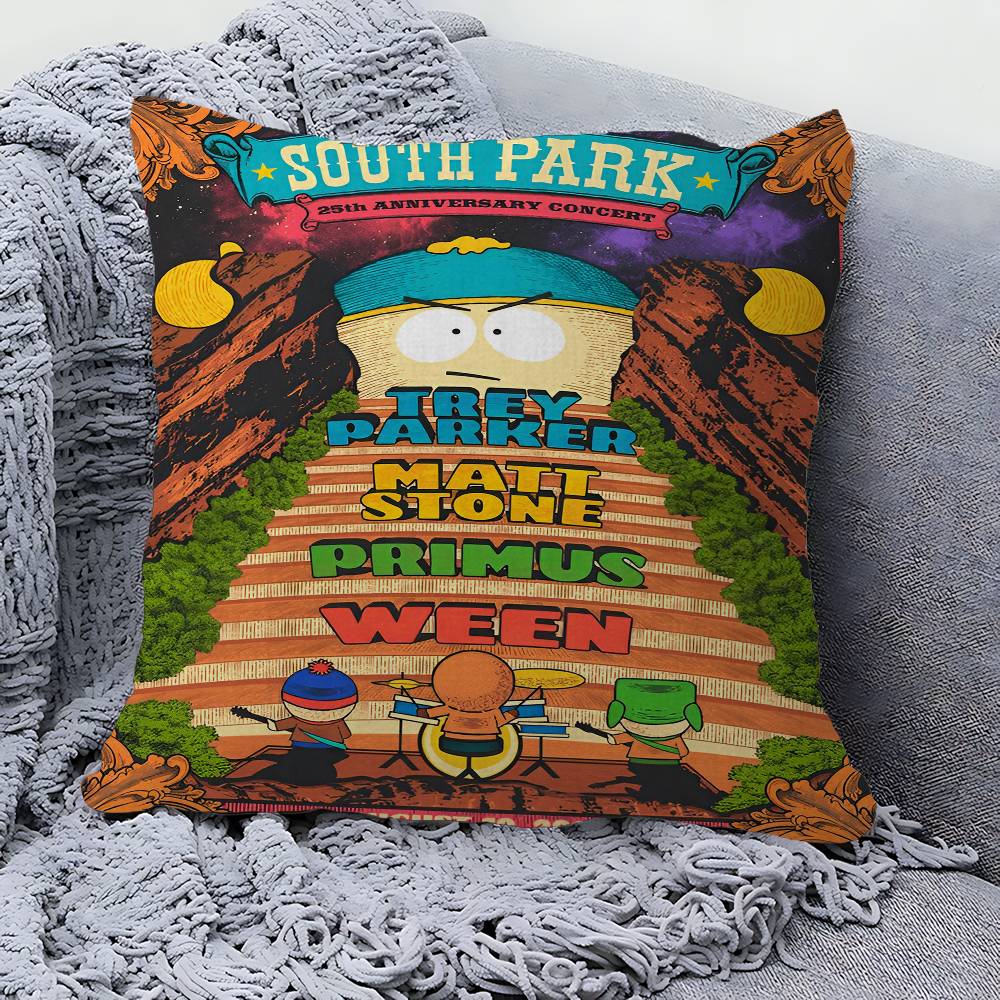 S-South Kreslený P-Park Personalizovaný povlak na polštář Dětský pokoj Divoká párty Dekorace Povlak na polštář dítě Narozeniny Sprcha Dárek