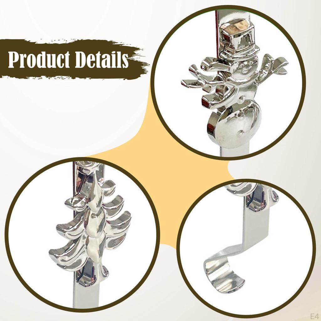 Vánoční držáky na punčochy Krbové závěsy Protiskluzové háčky na girlandy Závěsné punčochy