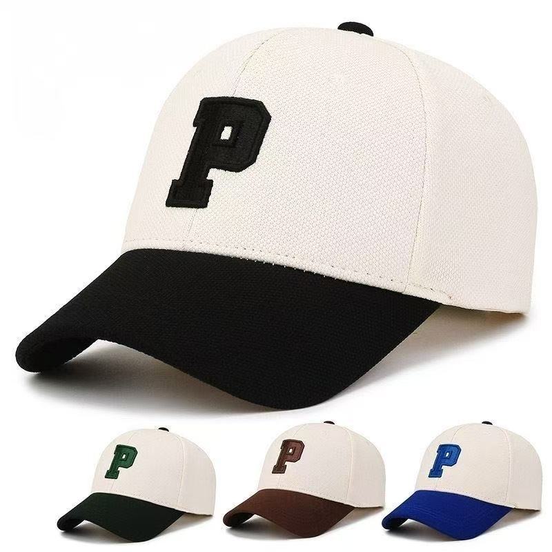 Classic Letter Embroidered Baseball Cap With Sun Protection For Summer Casual Wear