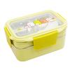 Cartoon Microwave Lunch Box Stainless Steel Double Layer Bowl with Compartments