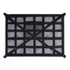 Roof Handle Storage Net for Cars with Reinforced Mesh Panel and Four Point Mount for Cabin Storage Inside the Vehicle
