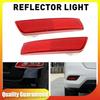 2X Left & Right Rear Bumper Reflector Lights Red For 2009-2014 Nissan Murano