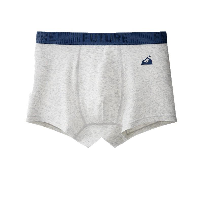 Teen Boys' Antibacterial Pure Cotton Boxer Briefs (10A) - All-Cotton Crotch Development Period Underwear