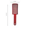 Plastic Scalp Hair Brush Black White Red Purple Curved Massager Brush Anti-static Wide Tooth Hairdressing Styling Tools