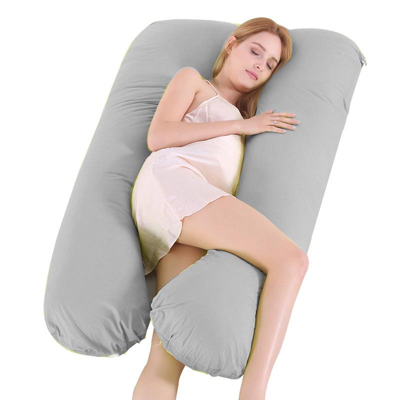 Crystal Velvet U-shaped Maternity Pillow: Full Body and Waist Support for Side Sleepers