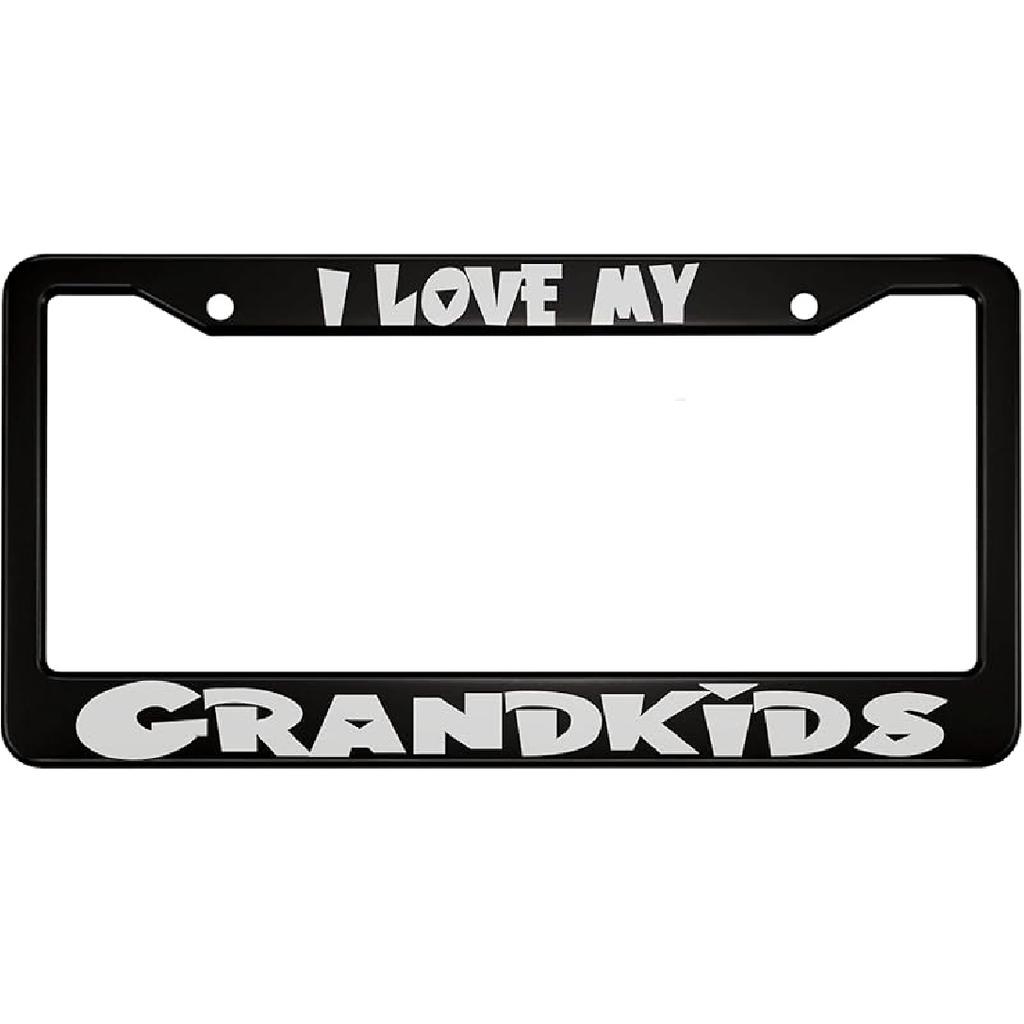 oFloral You Can't Buy Love But You Can Rescue It Aluminum Alloy License Plate Frame Cat Dog Paw Prints Fish Bone Grey Black Applicable To US Standard