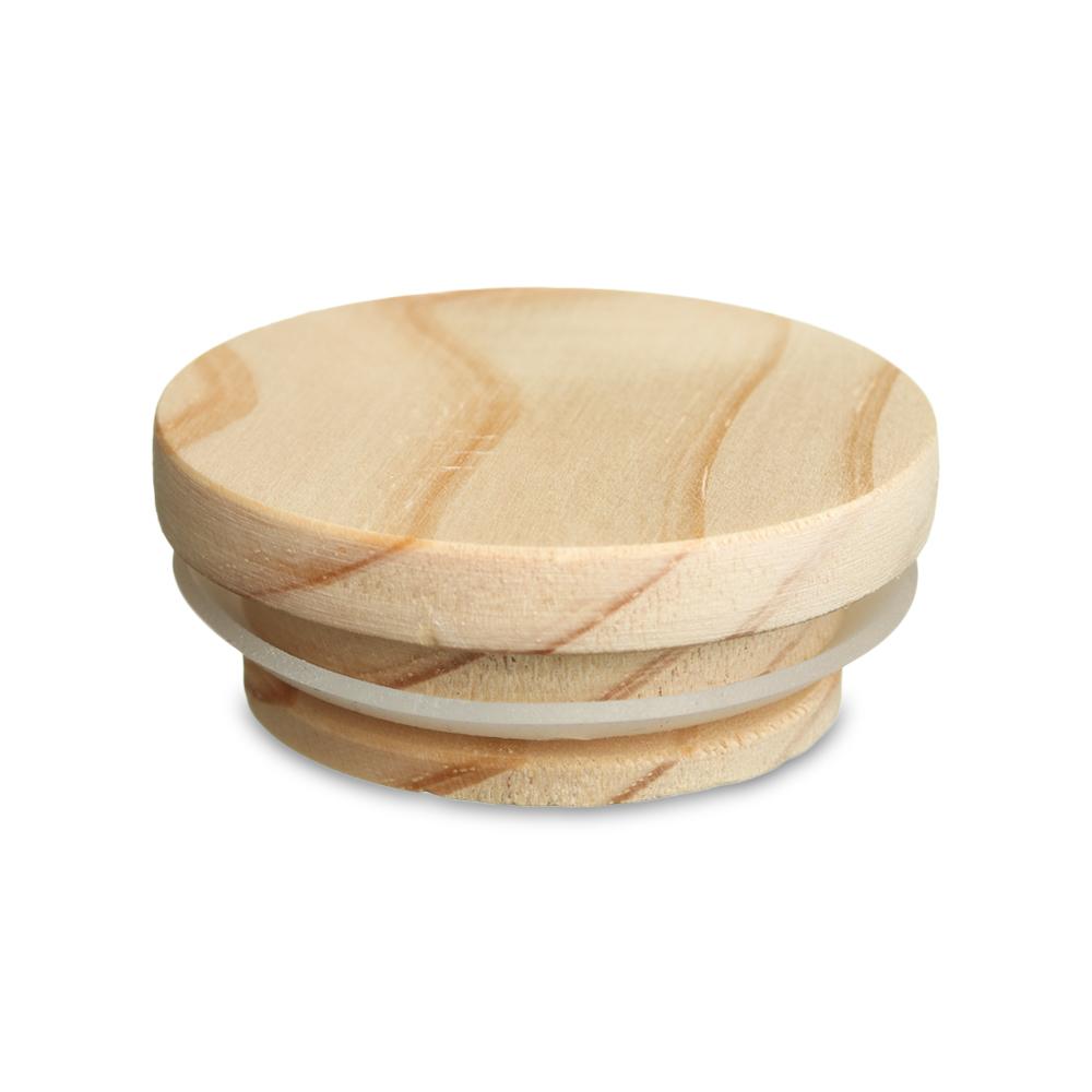Reusable Wooden Kitchen Organization Bottle Sealing Caps Canning Storage Mason Jar Lid Wide Mouth Cover Wood Lids