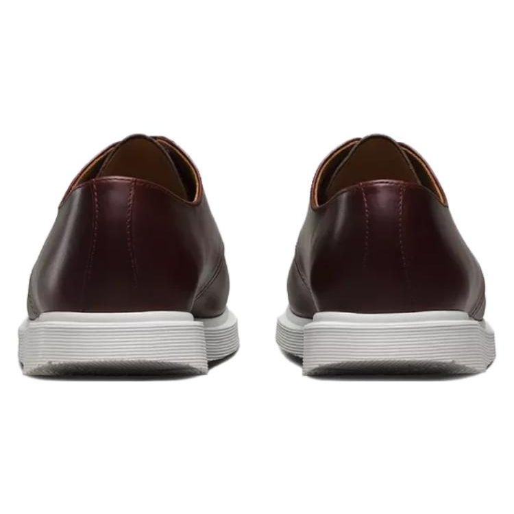 Dr. Martens Leather Lace-Up Round-Toe Casual Shoes Men Shoes Red Brown 21098211