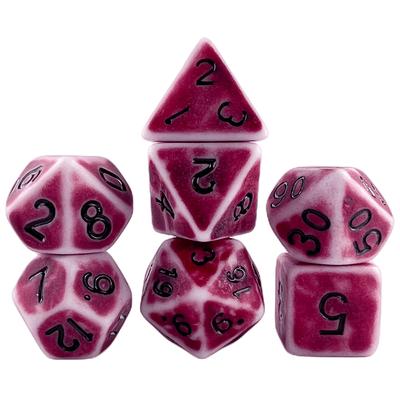 DND Kostky Retro Mnohostěnné Kostky Sada 7ks D4, D6, D8, D10, D%, D12, D20 Herní Kostky pro DND Hru Stolní Desková Hra Hra na Hrdiny