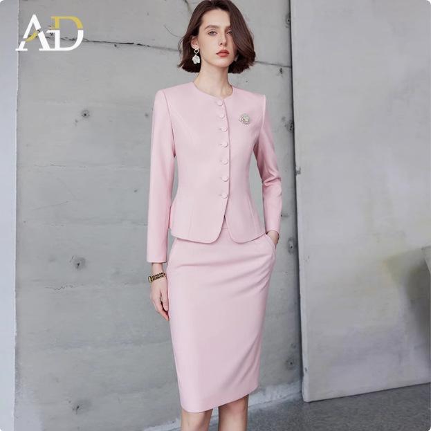 Frühling/Herbst Retro Rundhals Schlankheitsanzug: Professioneller Moderator/Ansager Festliche Kleidung