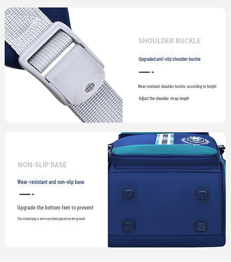 Sesame Baby Boys' Primary School Backpack for Grades 1-6 - One-piece Design